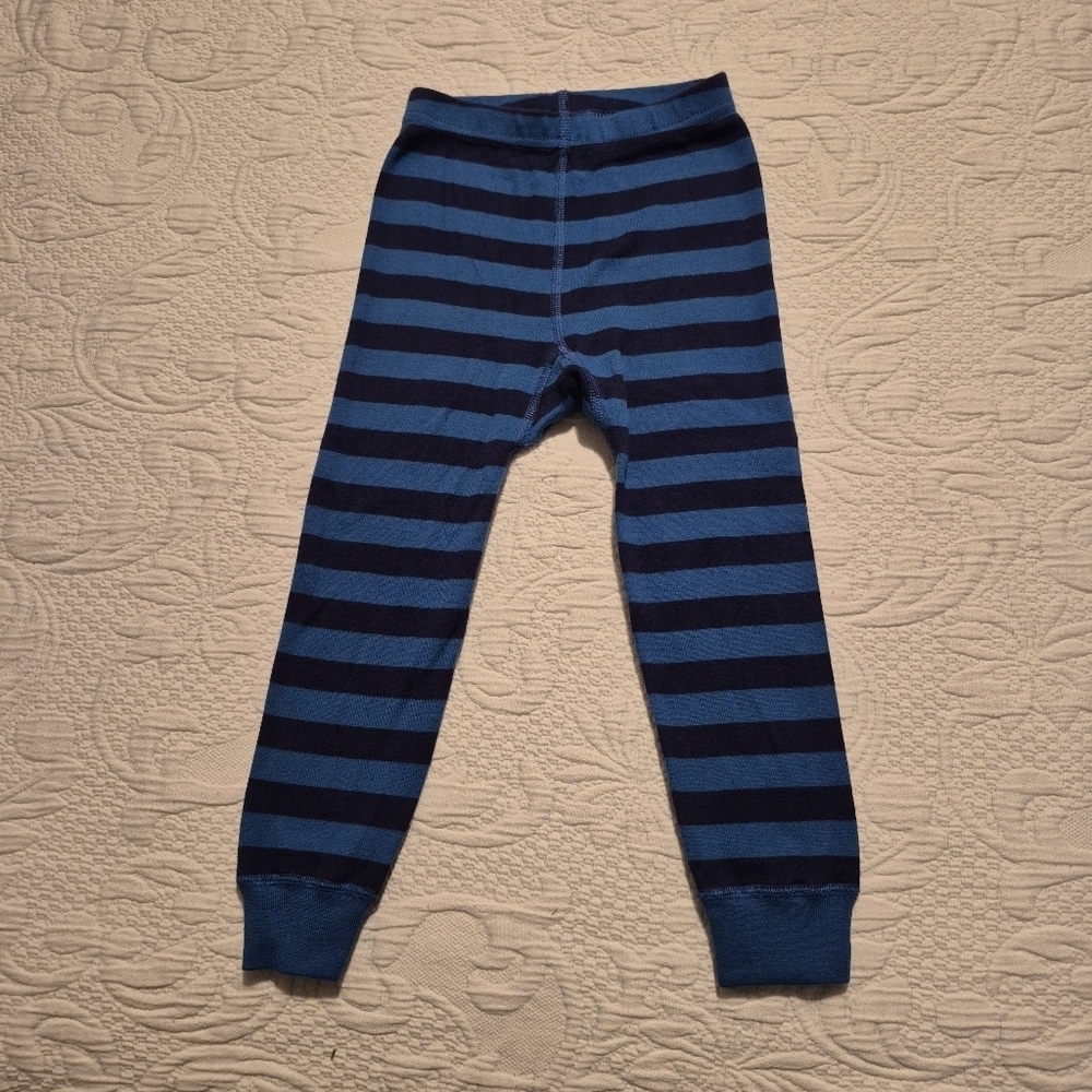 Hanna Andersson boys size 90 or 3T pajama bottom 2 tone blue stripe VGUC